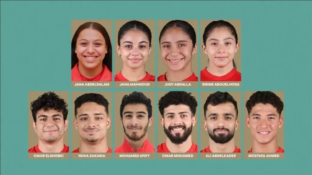 قائمه منتخب مصر فى كأس العالم للجمباز الفنى