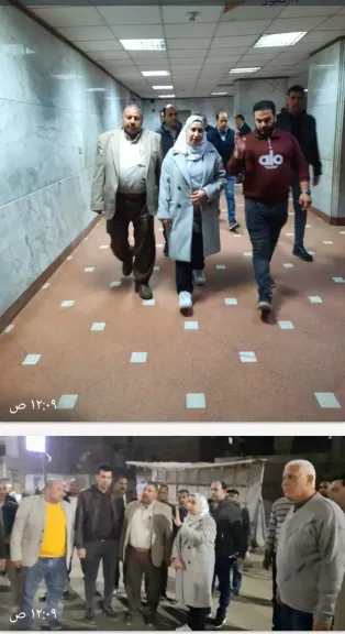 لبنى عبدالعزيز فى جولة تفقدية لديرب نجم