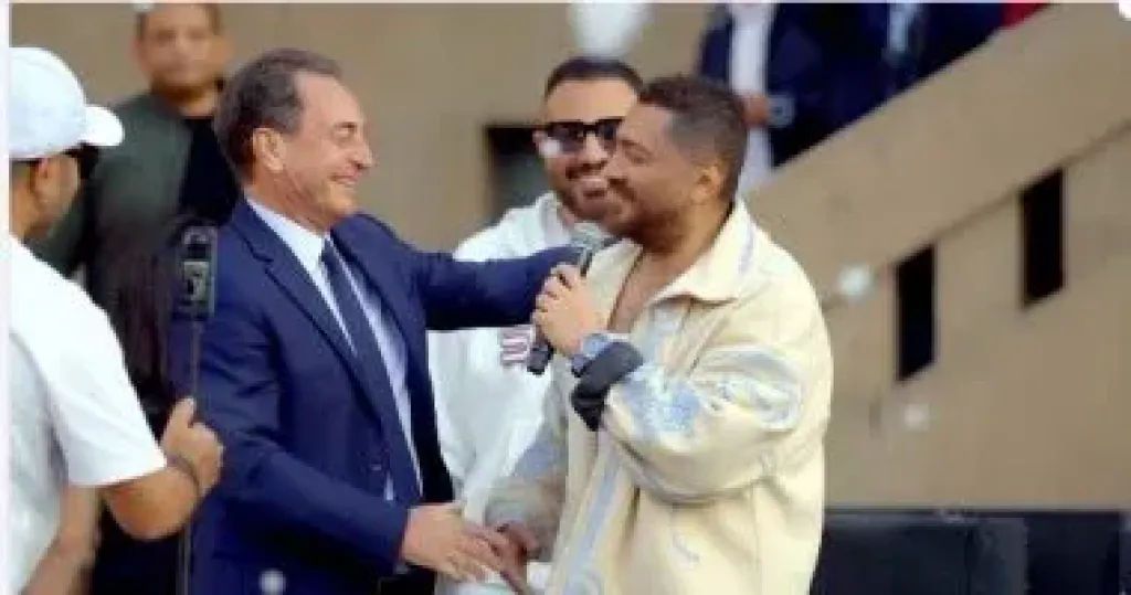 تامر حسنى والسفير الفرنسى 