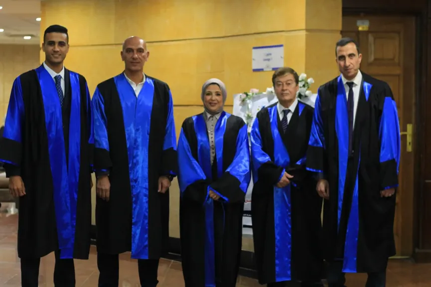 مناقشة رسالة الماجستير للكابتن هشام