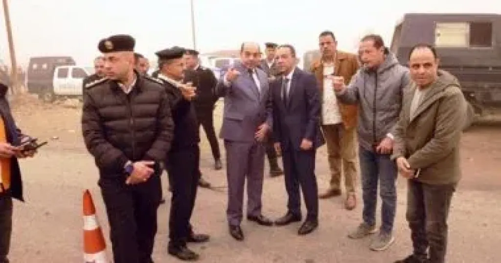 حافظ المنوفية بموقع الحادث