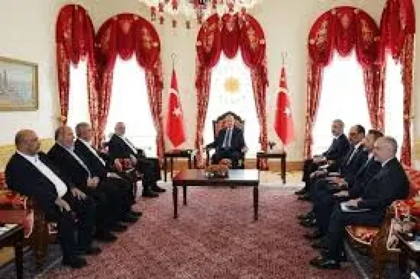 وفد حماس يلتقى الرئيس التركى فى اسطنبول