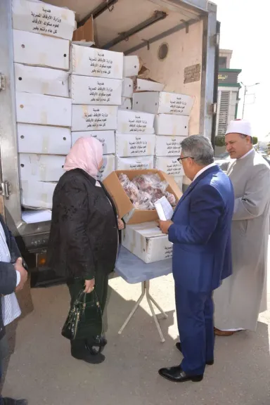 جانب من اللحوم 