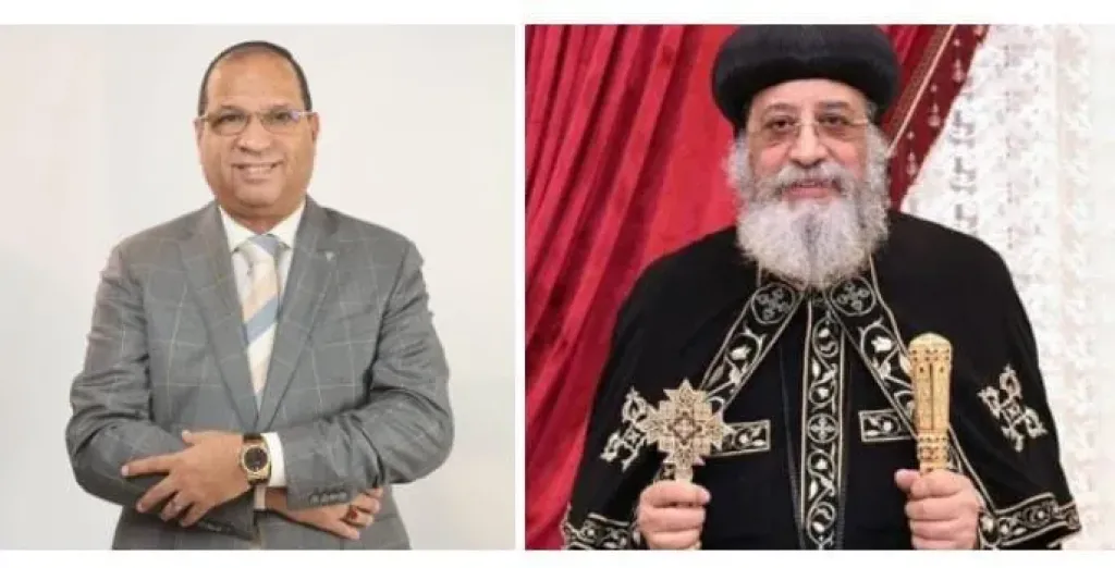 النائب خالد مشهور يهنئ البابا تواضروس 