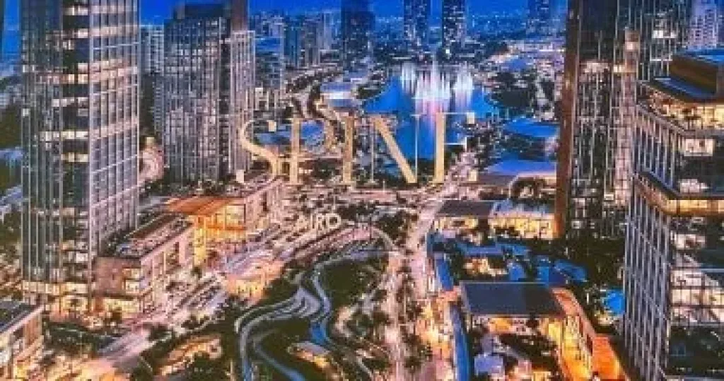مشروع مدينة the spine بمدينة القاهرة الجديدة