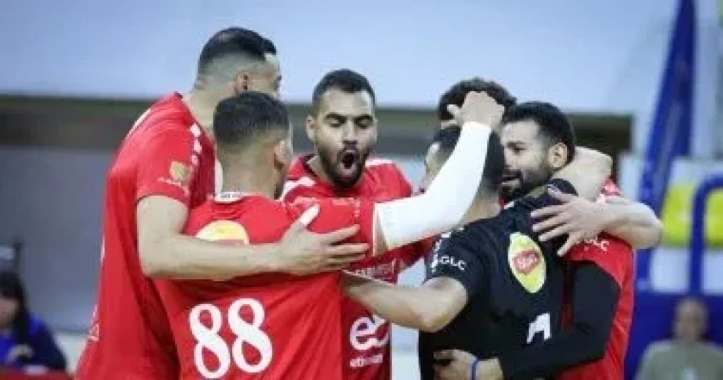 بعثة رجال طائرة الأهلى 