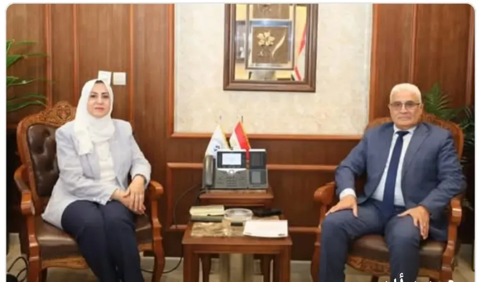 اللواء جمال عوض والنائبة إيمان خضر
