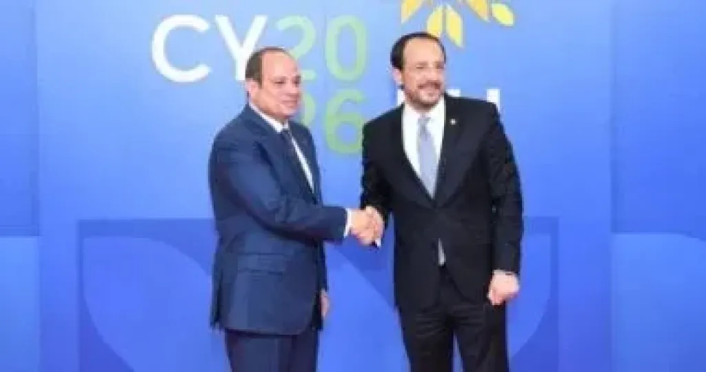 كريستودوليدس رئيس قبرص يرحب بالرئيس السيسى