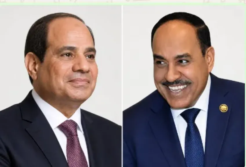 النائب أحمد قورة والرئيس السيسى