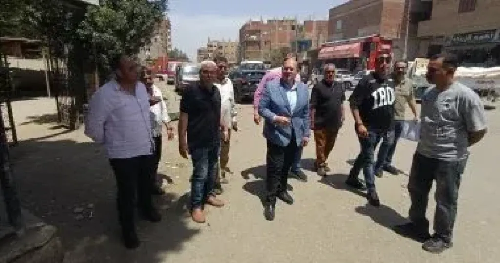 نائب محافظ الجيزة يتابع الحالة العامة للنظافة