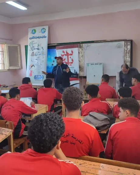 جانب من الطلاب