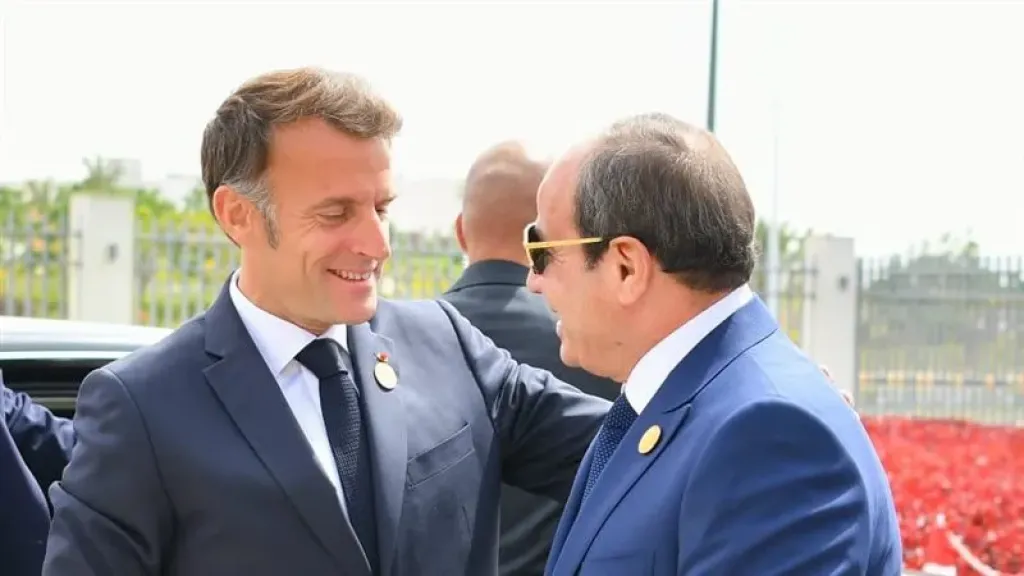 الرئيس عبد الفتاح السيسى وماكرون
