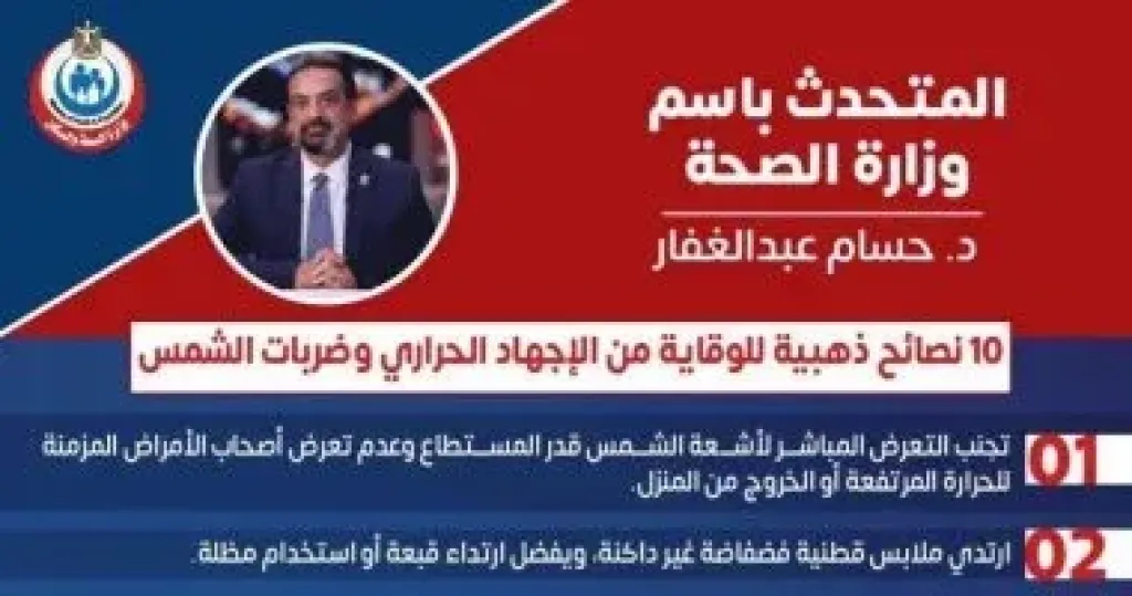 10 نصائح للوقاية من الاجهاد الحرارى