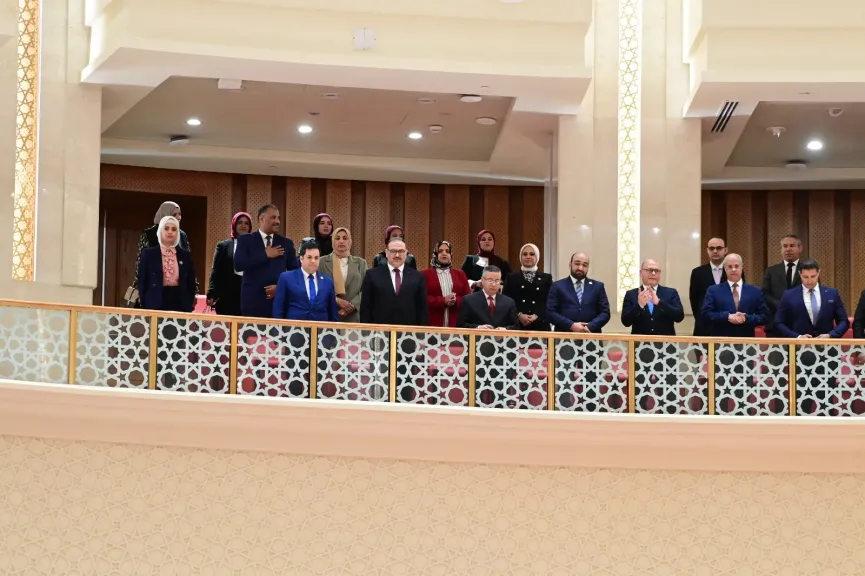 وفد جامعة سوهاج في النواب 
