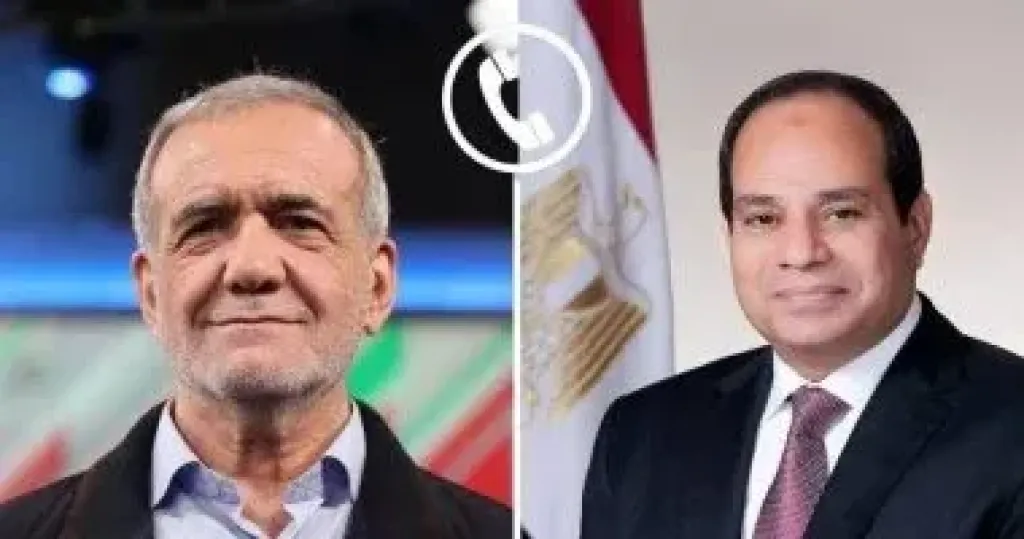 الرئيس السيسي ونظيره الإيراني