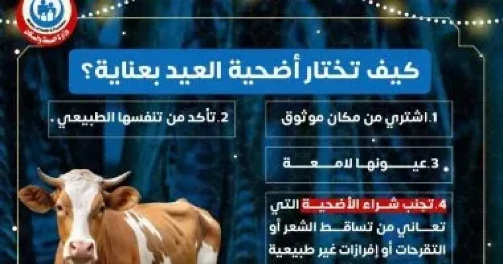 وزارة الصحة تقدم نصائح هامة لاختيار أضحية العيد