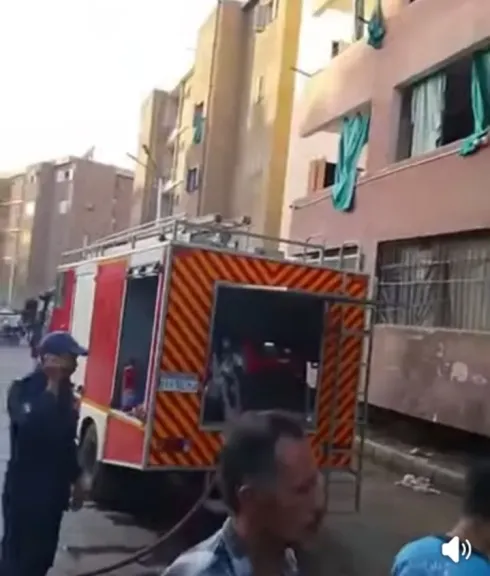 جانب من الحريق 