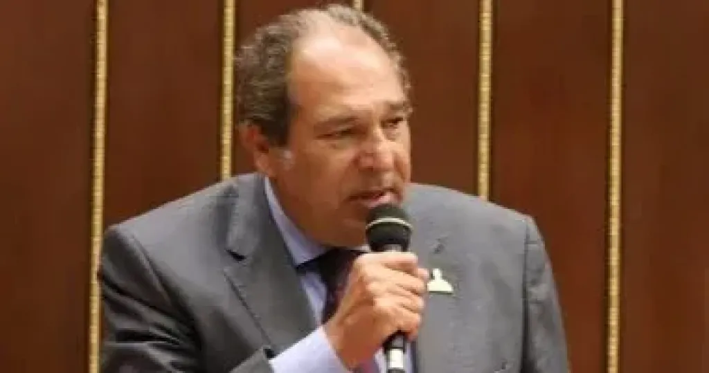 النائب حسام الخولى رئيس الهيئة البرلمانية لحزب مستقبل وطن بمجلس الشيوخ