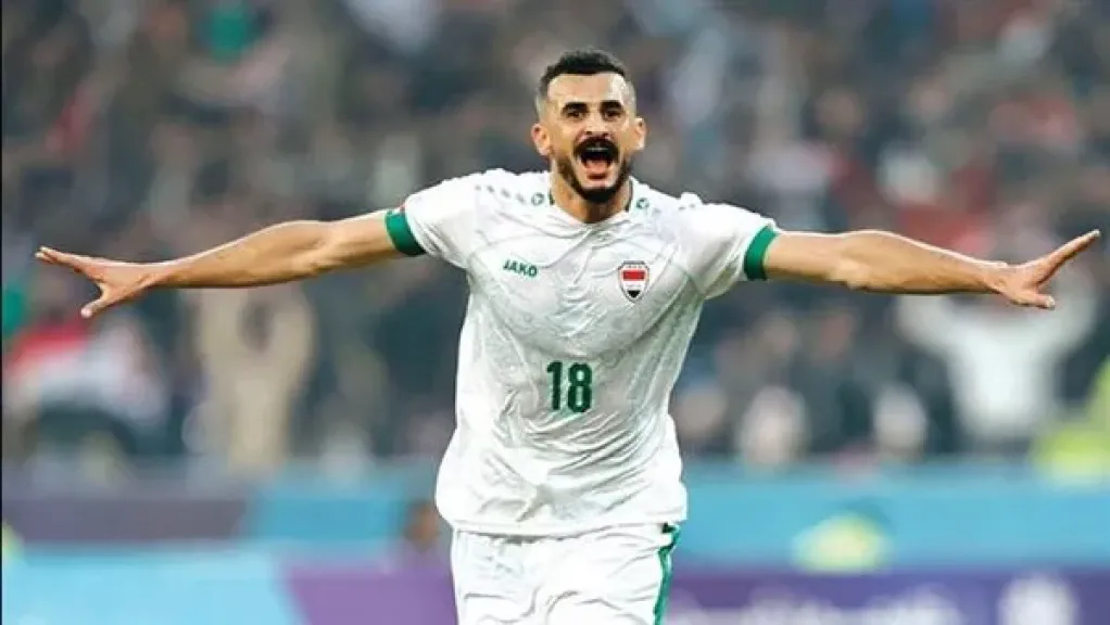 أيمن حسين مهاجم المنتخب العراقي