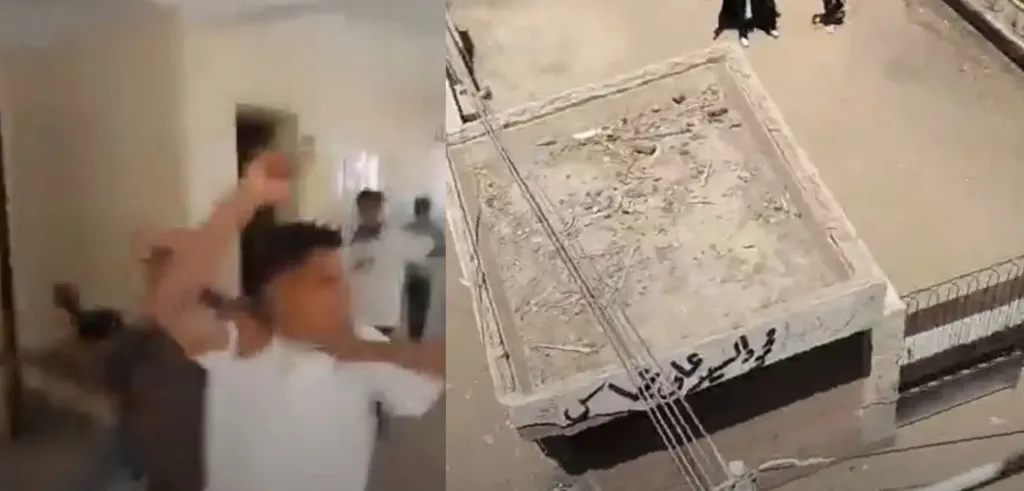 جانب من المشاجره 
