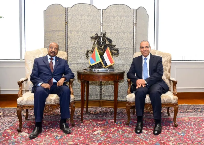 وزير الخارجية يستقبل نظيره الإريتري