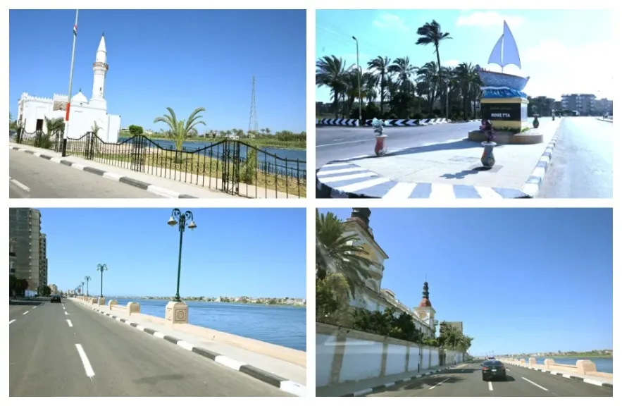 أعمال تطوير كورنيش مدينة رشيد