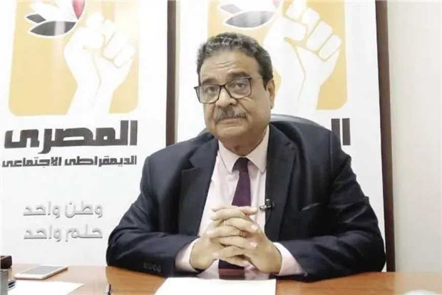فريد زهران رئيس الحزب المصري الديمقراطي الاجتماعي