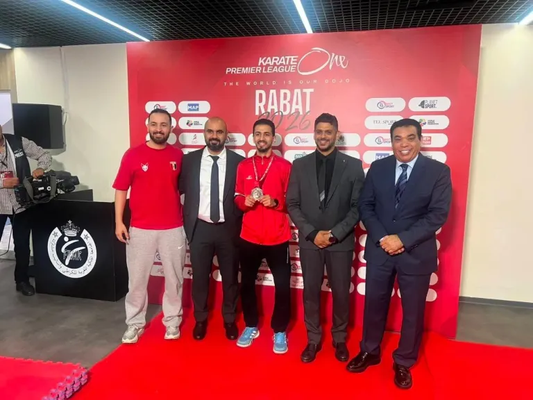 الغريب ينتزع الميدالية الفضية في الدوري العالمي للكاراتيه