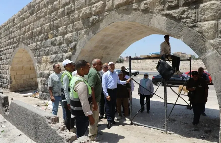 محافظ القاهرة يتفقد رفع كفاءة وتطوير سور مجرى العيون