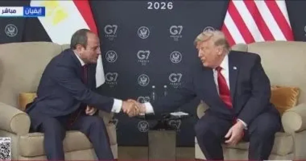 لقاء الرئيس السيسي بنظيره الأمريكي ترامب