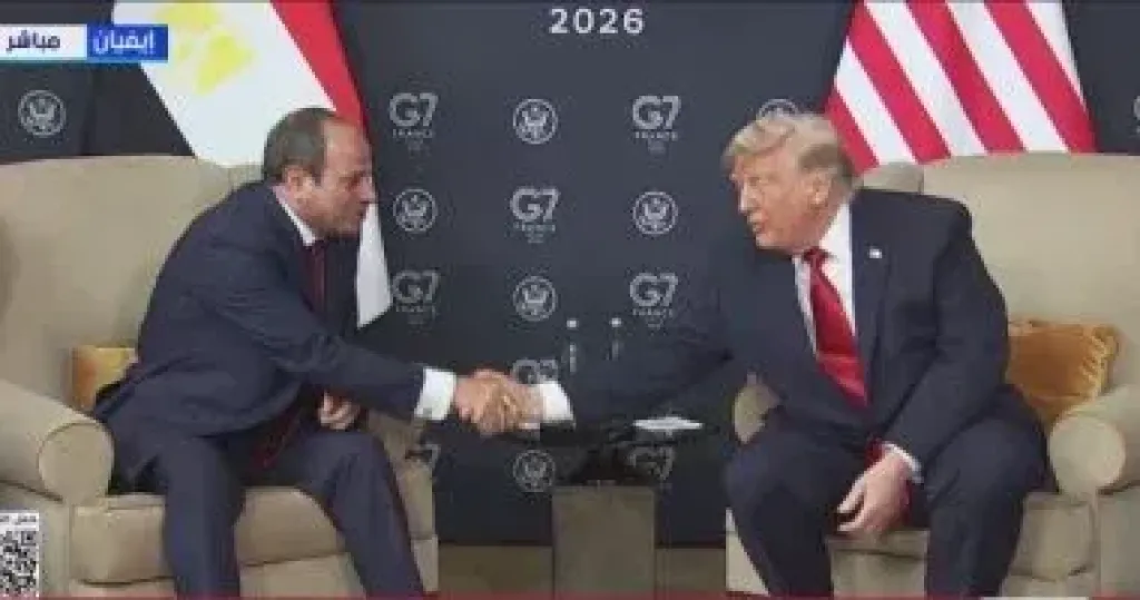 الريئس السيسى ونظيره الامريكى