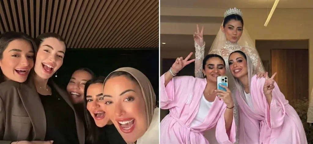 ليلى أحمد زاهر وصديقاتها