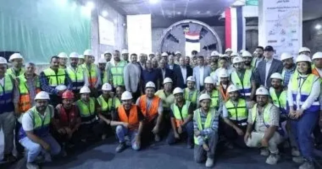 ​وزير النقل يشهد خروج ماكينة الحفر النفقي الثانية