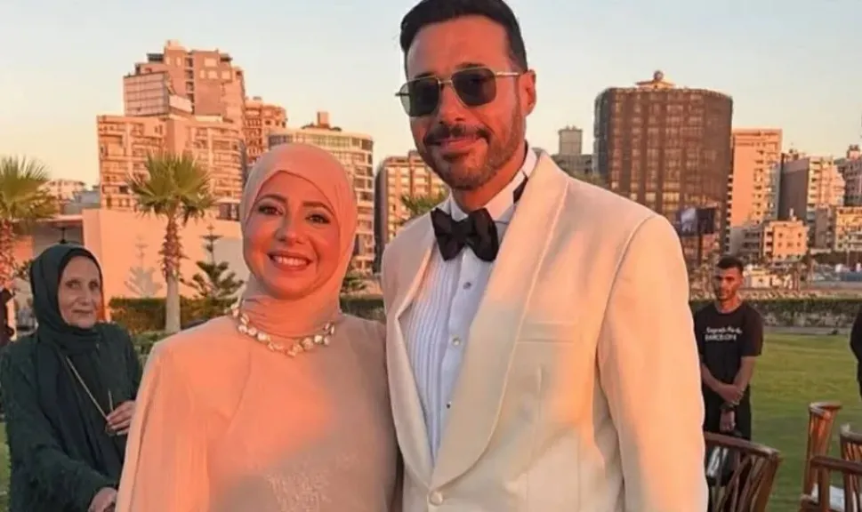 شقيقة أحمد السعدني تحتفل بزواجه من ميرنا الهلباوي