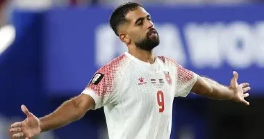 المهاجم الأردنى على علوىن
