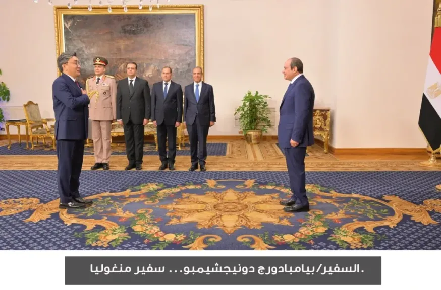السيد الرئيس عبد الفتاح السيسي يعتمد أوراق 17 سفيرًا جديدًا لدى مصر