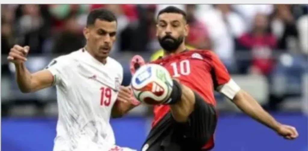 محمد صلاح في مباراة مصر وإيران