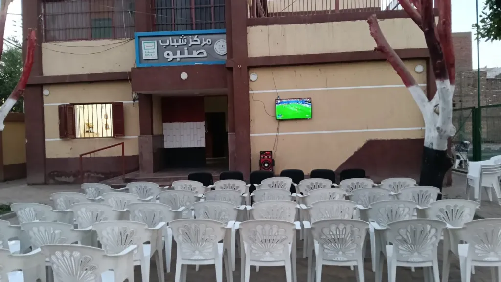 جانب من الاستعدادات للمباراه 