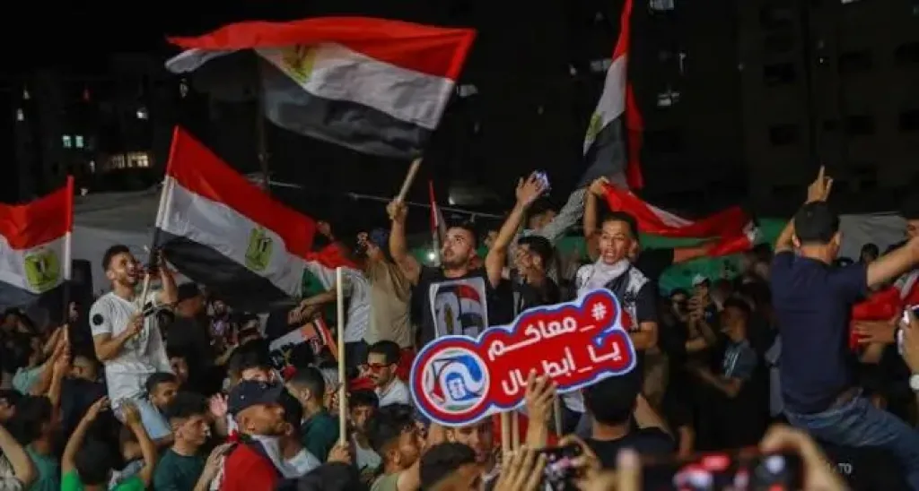 عرس وطني في شوارع غزة بعد تأهل منتخب مصر