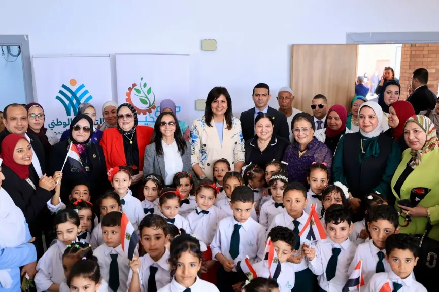 نائبة وزيرة التضامن  تتفقد مركز تنمية الأسرة والطفل بقرية دمسنا بمحافظة البحيرة