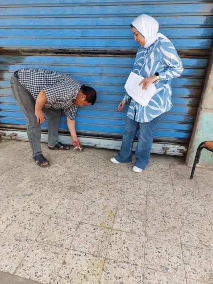 غلق إحدى المنشأت المخالفة