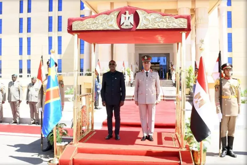 وزير الدفاع والإنتاج الحربي يلتقي نائب رئيس الوزراء ووزير الدفاع بجمهورية الكونغو الديمقراطية