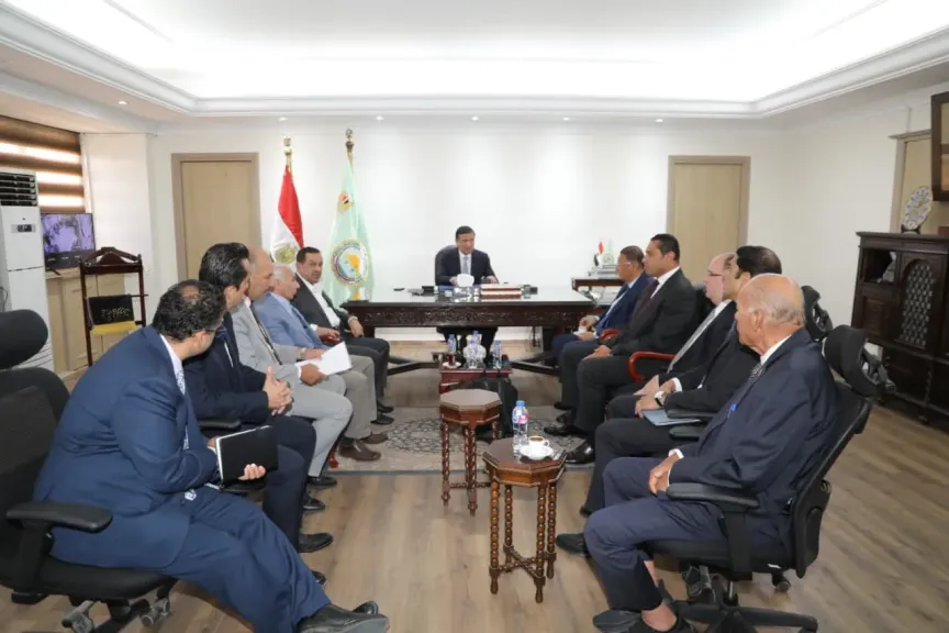 اجتماع وزير الزراعة مع ممثلي شركة التحالف العربي لإنتاج تقاوي البطاطس