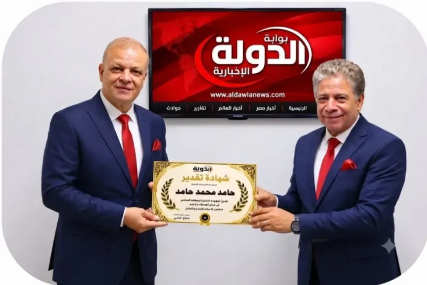 الكاتبان الصحفيان حامد محمد حامد وصالح شلبى