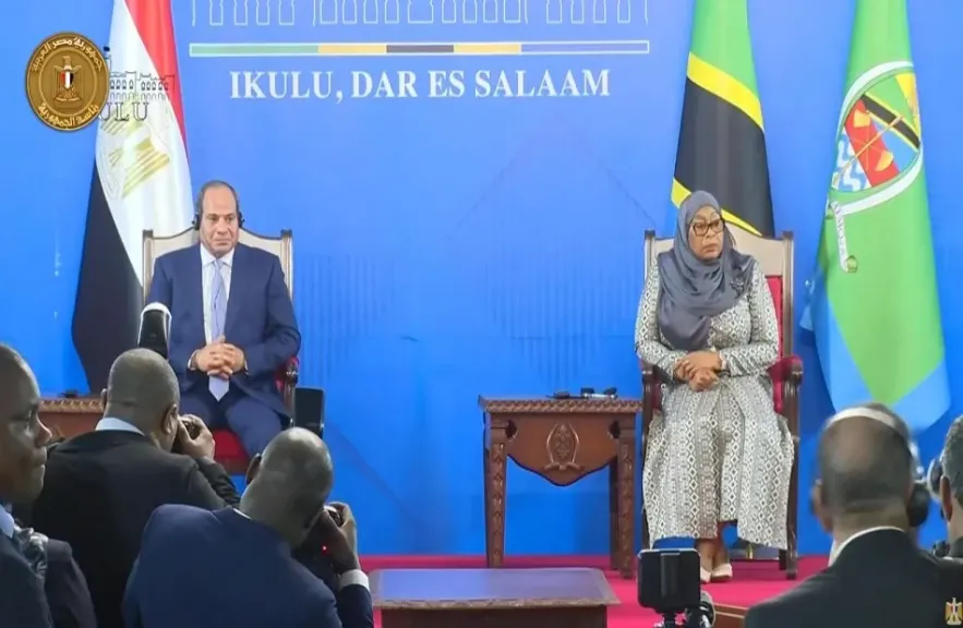السيد الرئيس السيسي ورئيسة تنزانيا يشهدان التوقيع على عدد من الاتفاقيات ومذكرات التفاهم