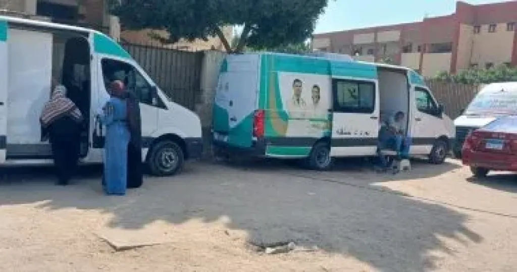 قافلة صحية مجانية بمنشأة القناطر