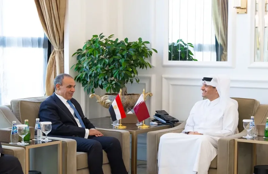 وزير الخارجية يلتقي نظيره القطري في الدوحة