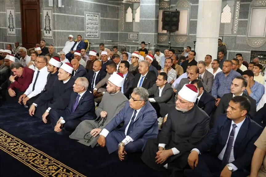 وزير الأوقاف يفتتح مسجد الأقصى بمدينة السنبلاوين