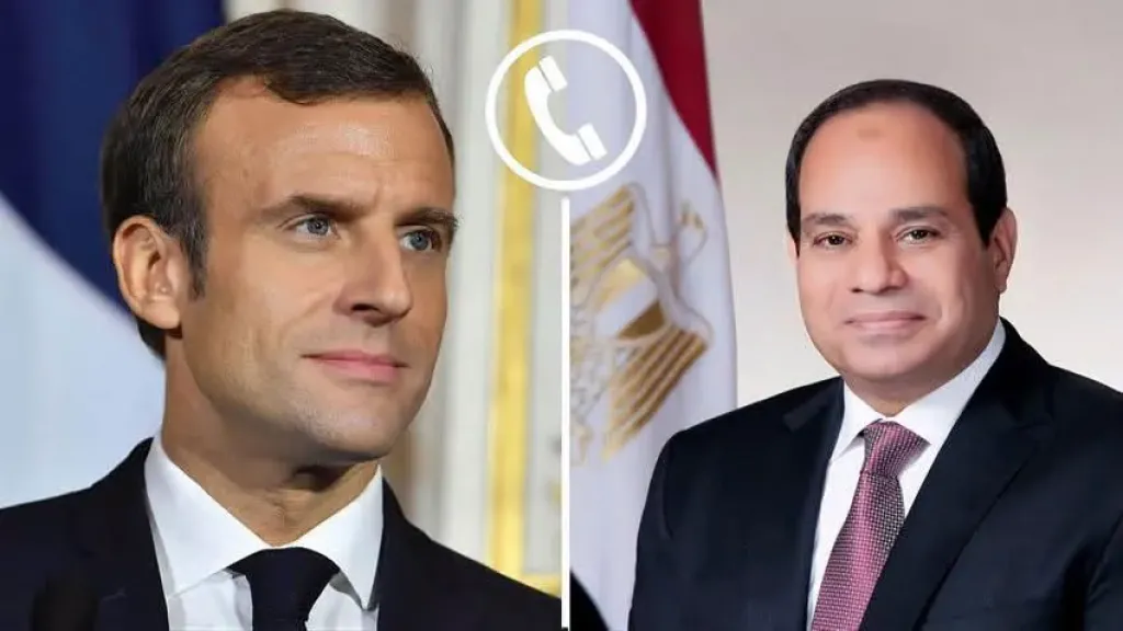 السيد الرئيس عبد الفتاح السيسي والرئيس إيمانويل ماكرون رئيس الجمهورية الفرنسية