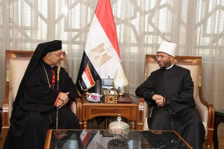 وزير الأوقاف يستقبل بطريرك الأقباط الكاثوليك